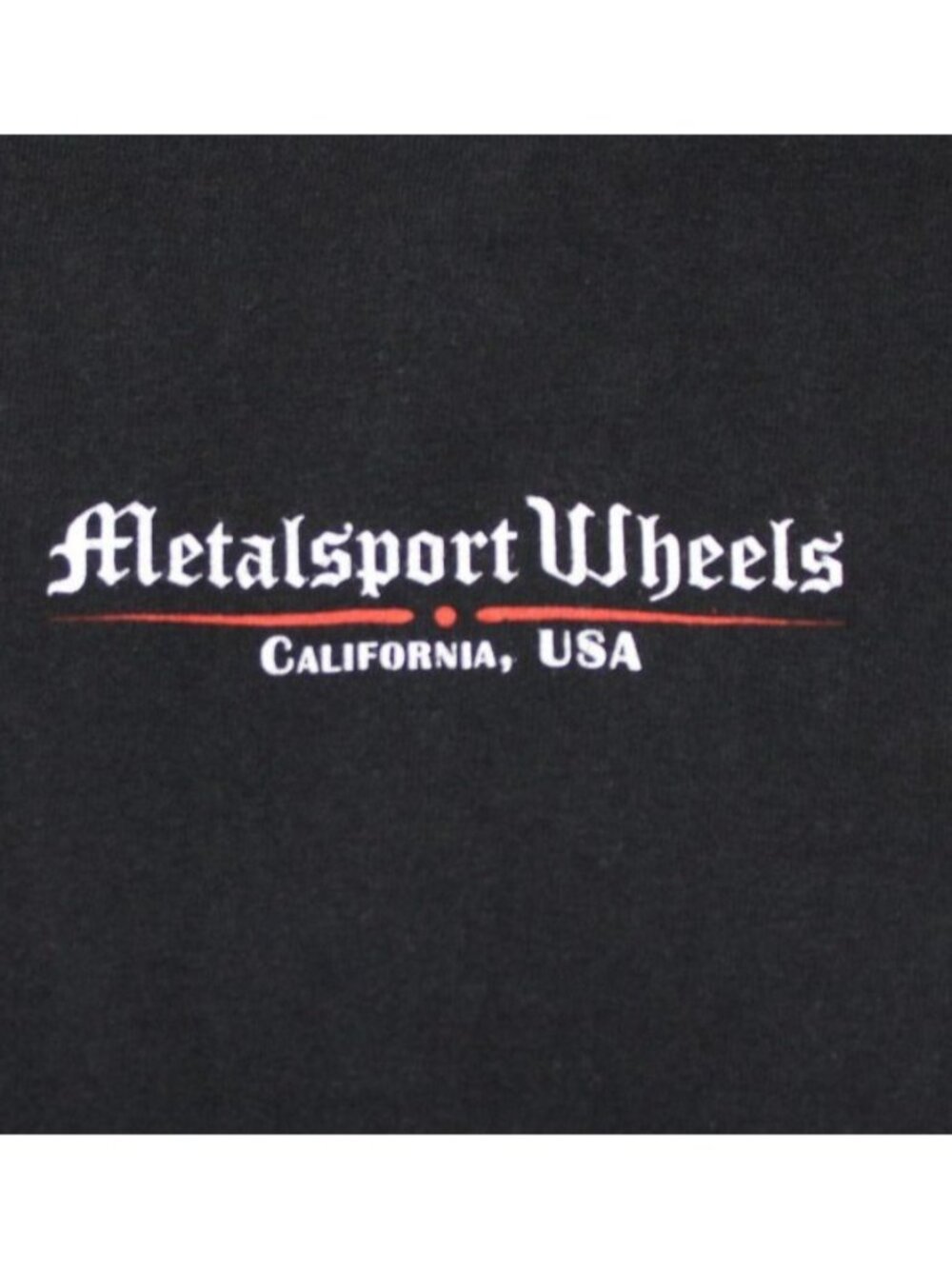 Metalsport Wheels Black Biker T-Shirt 2XL Hanes Beefy-T US Cotton California USA - Picture 3 of 9